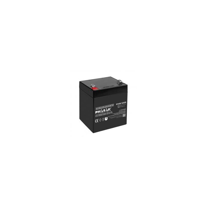 phasak bateria phasak phb 1205 compatible para sais 5ah 12v acido   plomo