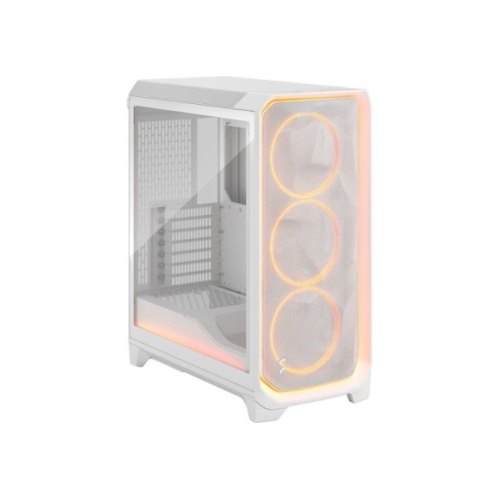 fractal design fractal caja meshify 3 ambience pro rgb white tg clear tint