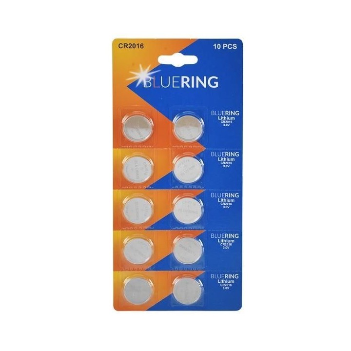 blis. 10 pilas bluering boton cr2016 3v litio