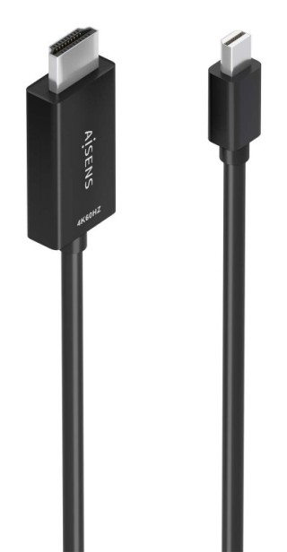 cable conversor aisens mini dp/m a hdmi/m 4k@60hz negro 3.0m