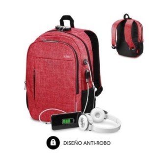 subblim subblim mochila para portatil urban lock backpack 16" red