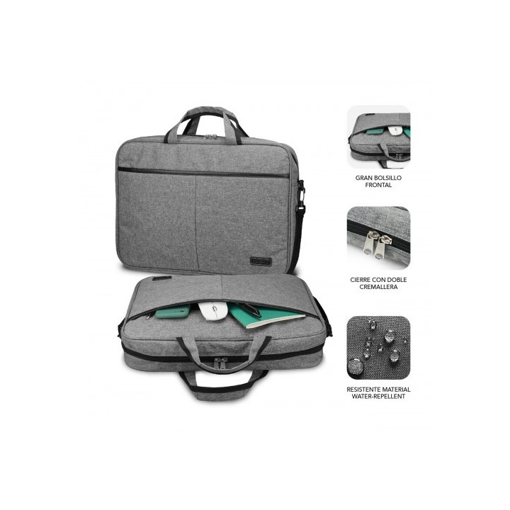 subblim subblim maletin ordenador elite laptop bag 15,6" grey