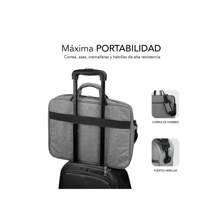subblim subblim maletin ordenador elite laptop bag 15,6" grey
