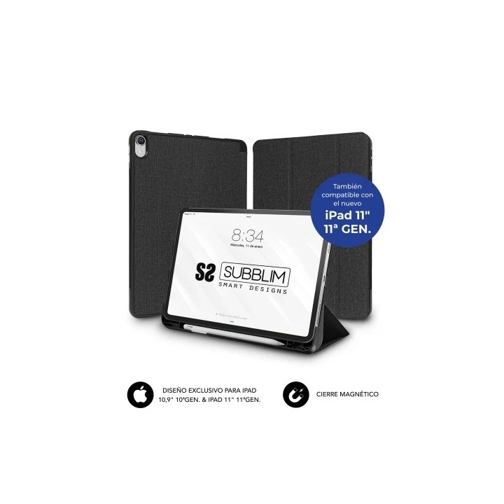 subblim subblim subcst 5sc316 funda para tablet 27,9 cm  11"  folio negro