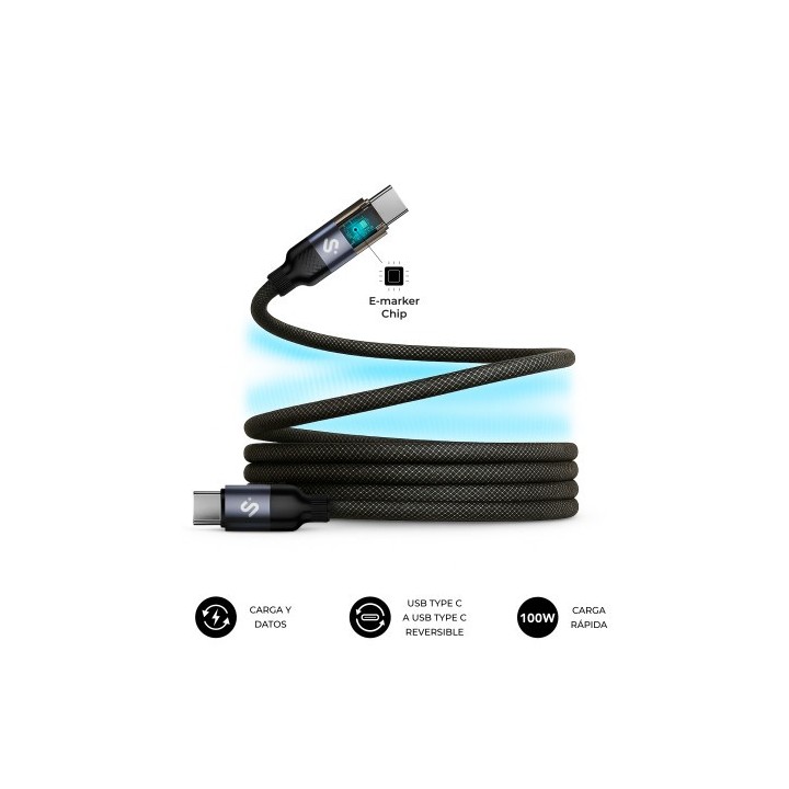 subblim subblim cable powermag led 100w c c 2m