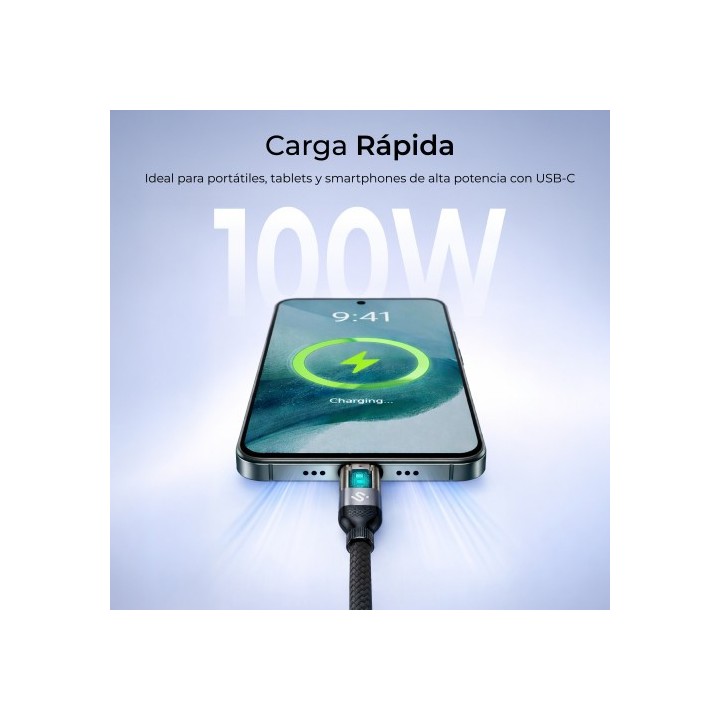 subblim subblim cable powermag led 100w c c 2m