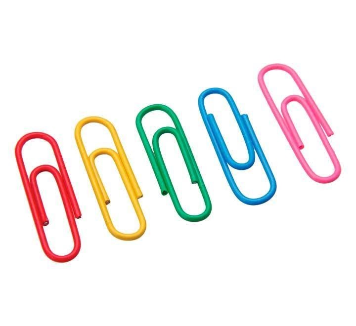 caja 100 clips 28mm colores gemk28mmszines