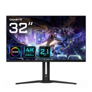 gigabyte aorus fo32u2p pantalla para pc 80 cm  31.5"  3840 x 2160 pixeles 4k ultra hd oled negro