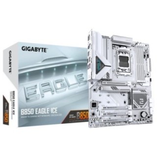 gigabyte placa gigabyte b850 eagle ice  blanco ,amd,am5,b850,4ddr5,256gb,1hdmi+1dp,4sata3+3m.2,2.5gb