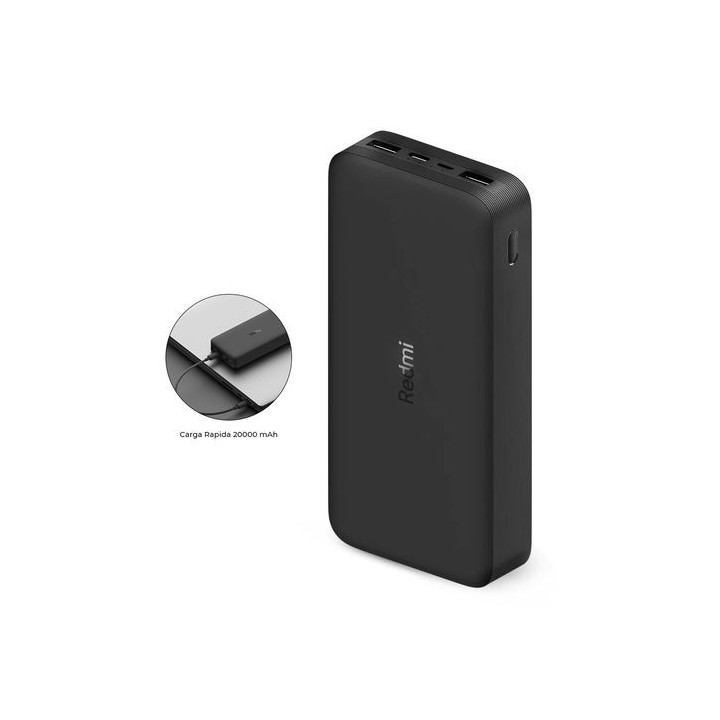 powerbank xiaomi redmi 18w fast charge power bank 20000mah black