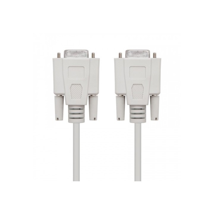 nanocable nanocable cable serie null modem, db9/h db9/h, 1.8 m