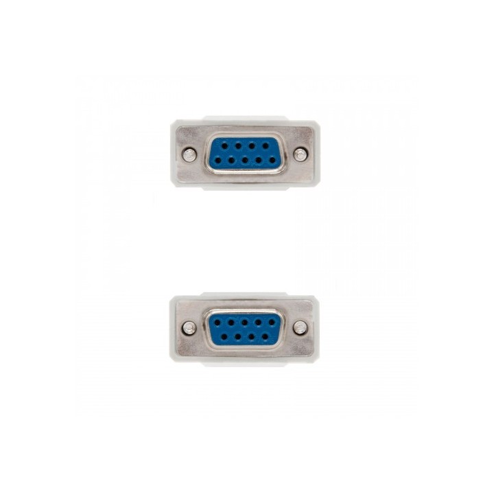 nanocable nanocable cable serie null modem, db9/h db9/h, 1.8 m