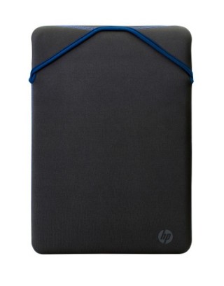 hp hp funda protectora reversible para portatil de 14 pulgadas, negra/azul