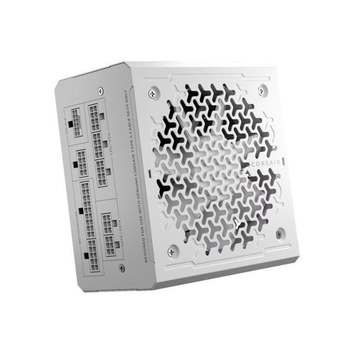 corsair fuente aliment. corsair rm1000e  2025  80+ gold full modular atx 3.0 1000 watt blanco cp 902