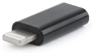 adaptador gembird usb tipo c 8 pin negro