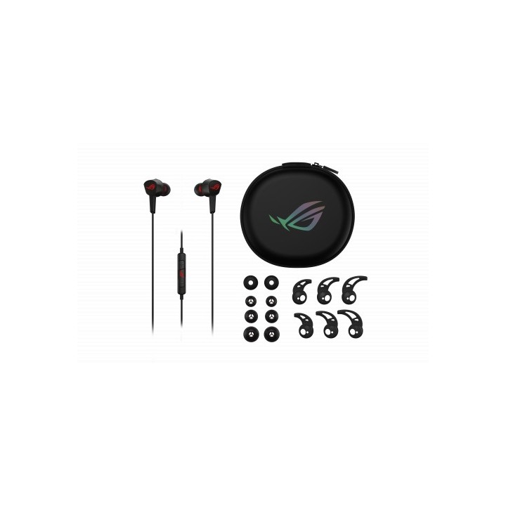 asus asus rog cetra core ii auriculares dentro de oido conector de 3,5 mm negro
