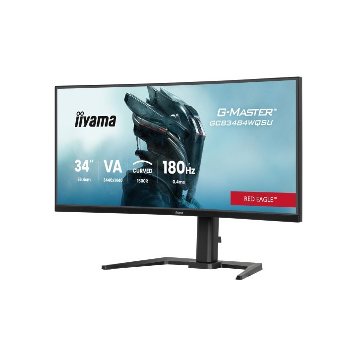 iiyama monitor iiyama g master gcb3484wqsu b1, 34", curvatura 1500r, 180hz, 500cd
