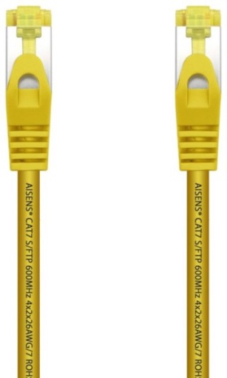 cable red aisens latiguillo rj45 lszh cat.7 sftp pimf 2.0m amarillo