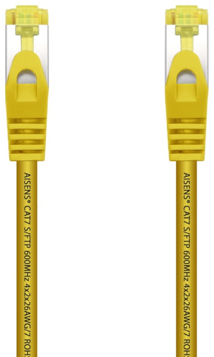 cable red aisens latiguillo rj45 lszh cat.7 sftp pimf 2.0m amarillo