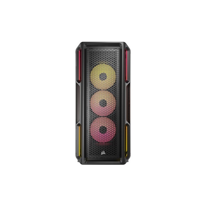 corsair caja corsair 5000t lx rgb tempered glass mid tower case black cc 9011298 ww