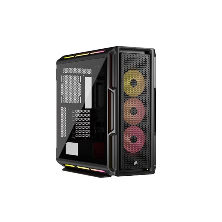 corsair caja corsair 5000t lx rgb tempered glass mid tower case black cc 9011298 ww