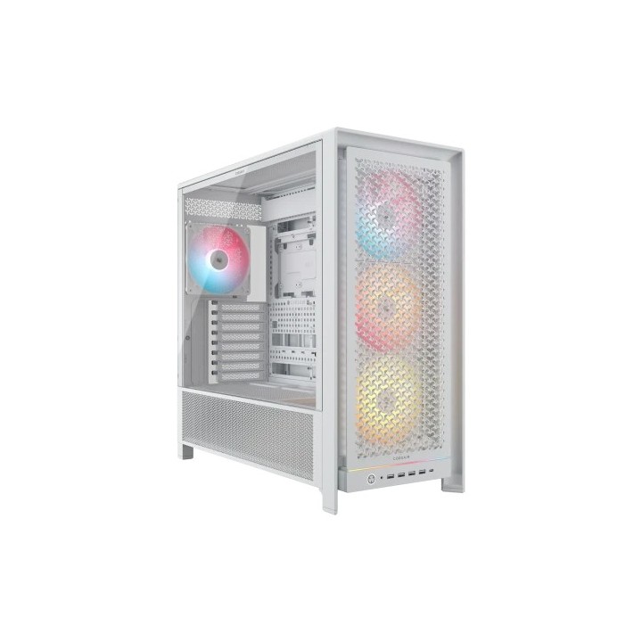 corsair corsair frame 5000d rs argb midi tower blanco