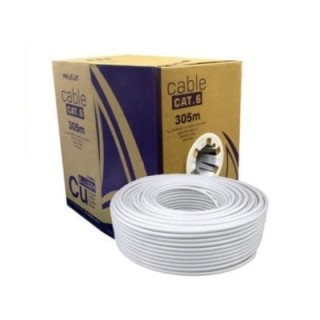 phasak bobina cable red solido phasak utp cat.6 awg24 305m gris phr 652