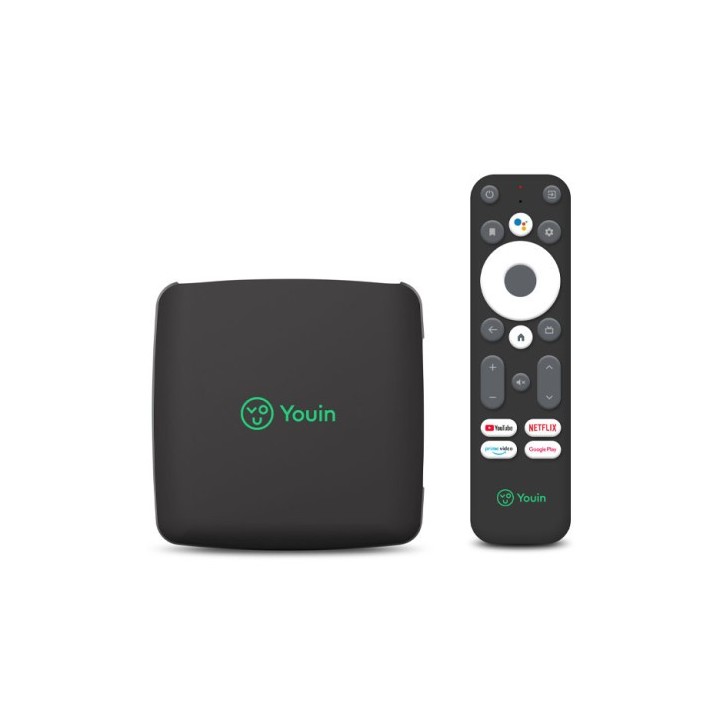 youin youin receptor android tv 4k uhd con asistente de voz google  en1040k