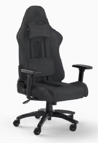 corsair silla corsair gaming tc100 relaxed fabric gris/negra cf 9010052 ww