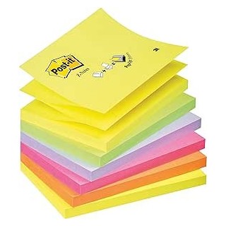 post it pack 12 blocs 100 hojas z notes adhesivas 76x76mm colores surtidos fluor r330 nr post it 710