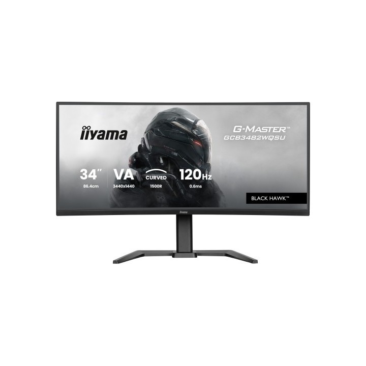 iiyama monitor iiyama g master gcb3482wqsu b1, curvo 34", 120hz, 500cd