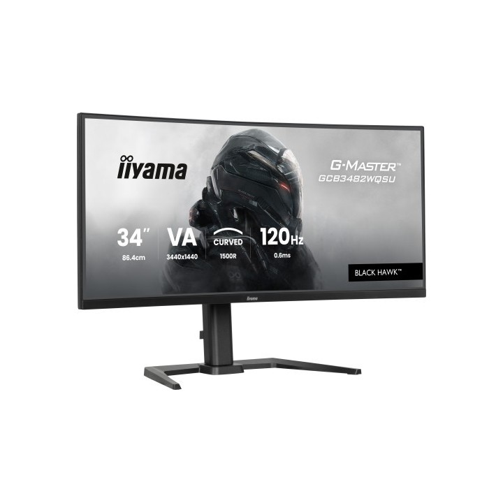 iiyama monitor iiyama g master gcb3482wqsu b1, curvo 34", 120hz, 500cd