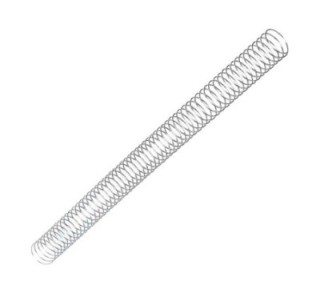 pack 100 espirales fellowes met. plata 20mm