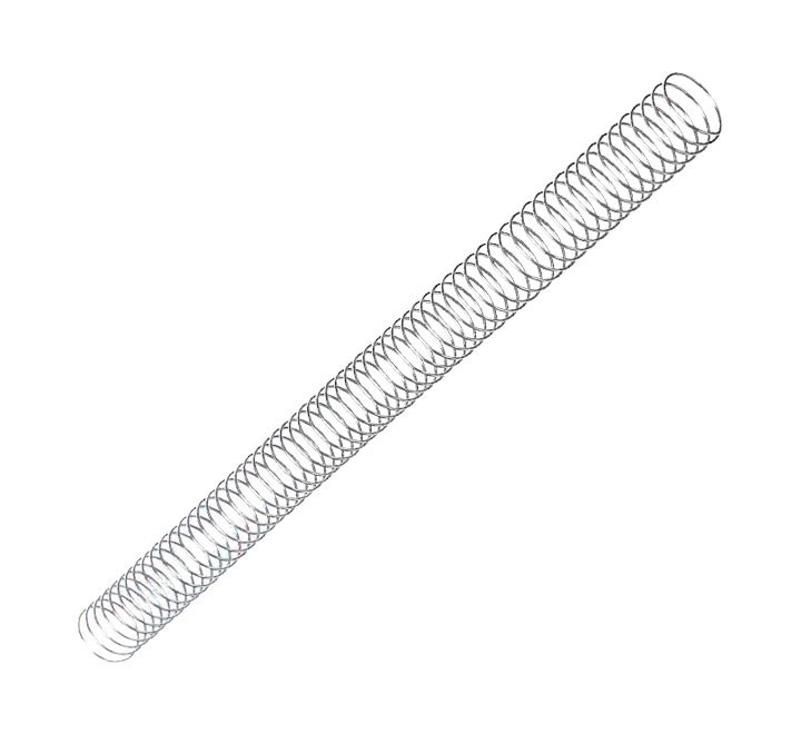 pack 100 espirales fellowes met. plata 20mm