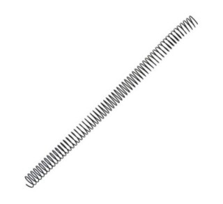 pack 25 espirales fellowes met. negro 16mm