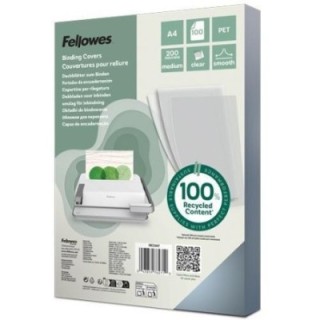 caja 100 portada enc. fellowes pet 200mic a4 tr