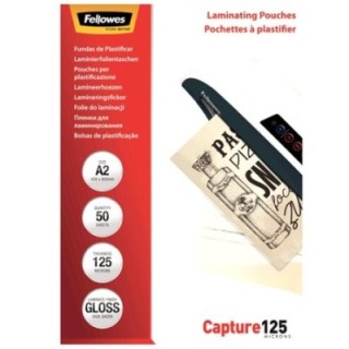 pack 50 fundas plastif. fellowes a2 brillo 5309302