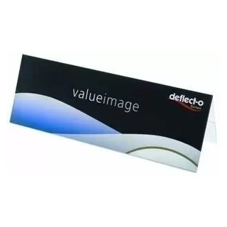 portanombres sobremesa deflecto pvc a5 778701 pack  12 unidades