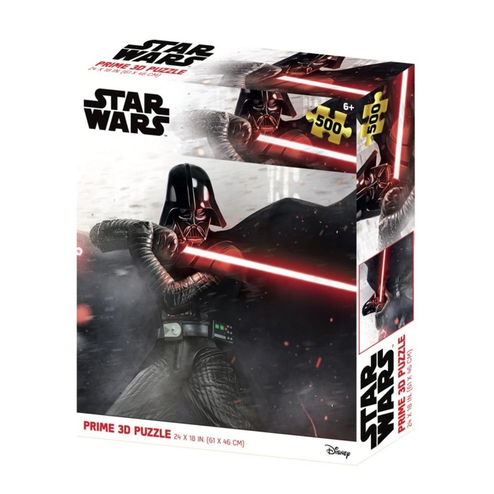 prime 3d puzle lenticular prime 3d star wars darth vader pose pelea 500 piezas