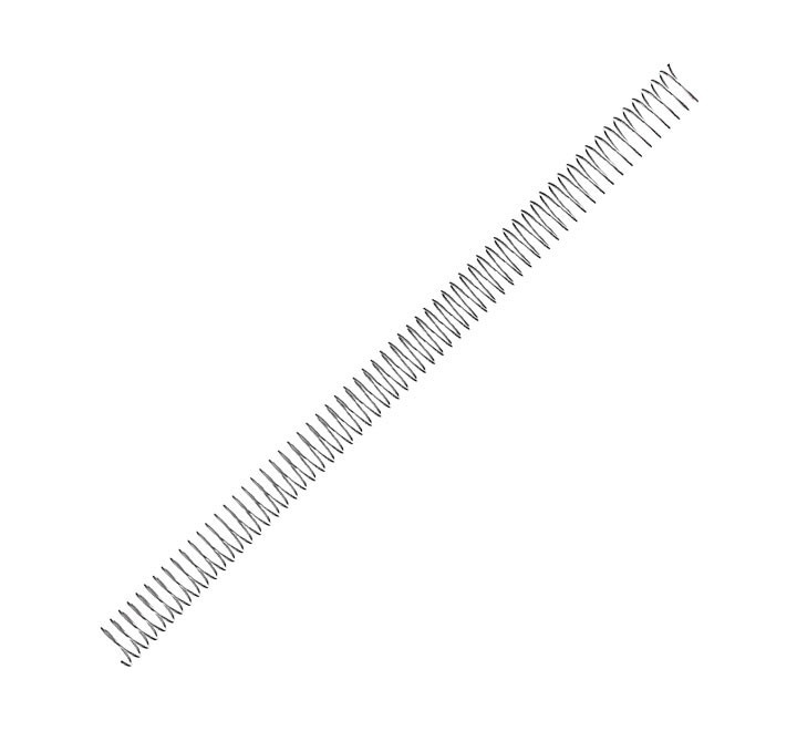 pack 100 espirales fellowes met. plata 16mm