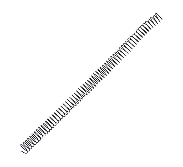 pack 25 espirales fellowes met. negro 16mm