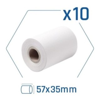 iggual pack 10 rollos papel t?rmico dat?fono 57x35