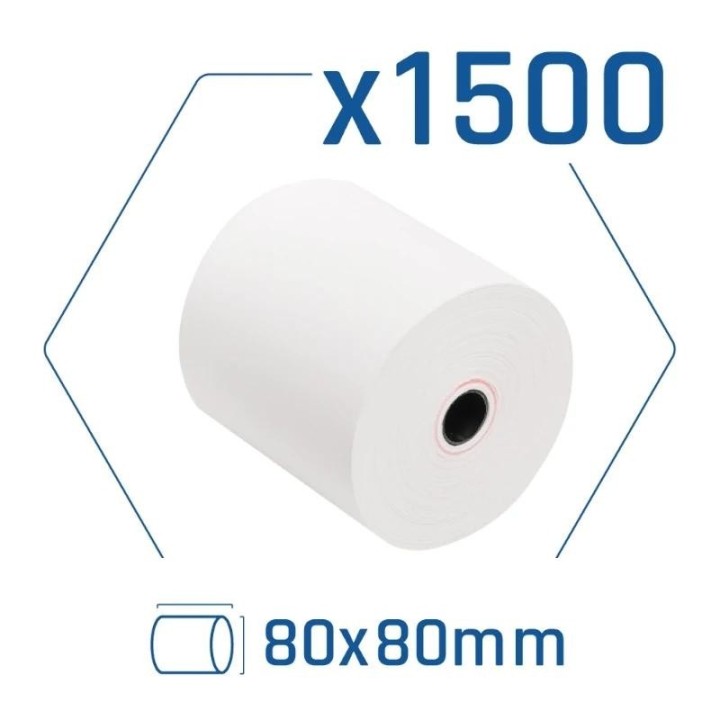 pack 1500 rollos papel t?rmico sin bpa 80x80mm