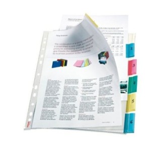 pack 6 fundas esselte pp pestana col.a4 414160