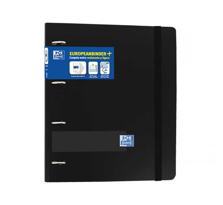 carp oxford ebinder+ live&go 4an a4 5x5 negro