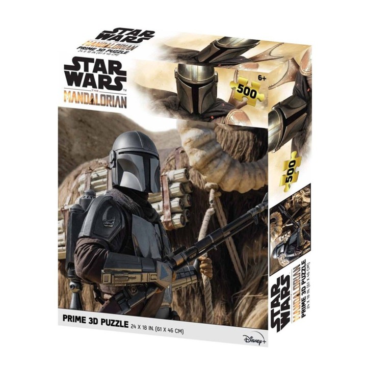 prime 3d puzle lenticular prime 3d 500 piezas the mandalorian el mandaloriano 500 piezas