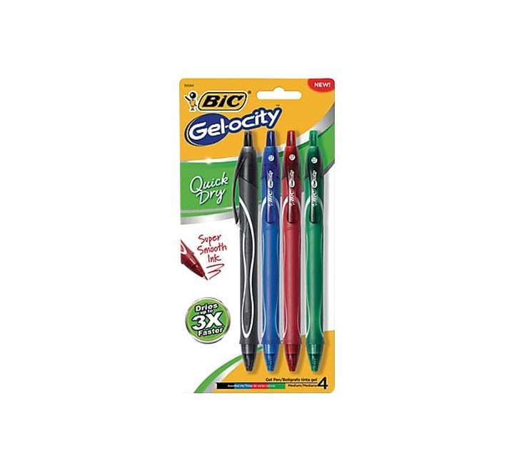 desc.  bl. 4 roll bic gelocity 0.7 retr. st