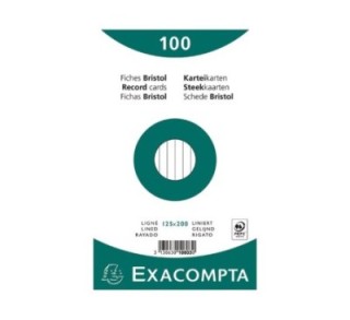 paq 100 fichas exacompta 125x200 hzt10803x