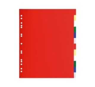 separadores pp 12 pos. a4 maxi 4colores exacompta