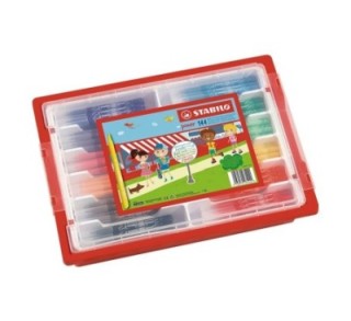 liqu.  schoolpack 144 rot. stabilo power